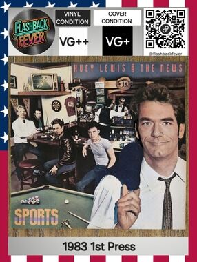 HUEY LEWIS and the NEWS•Sports•Sept 15, 1983 US (#FV 41412) Pitman 1st Pressing